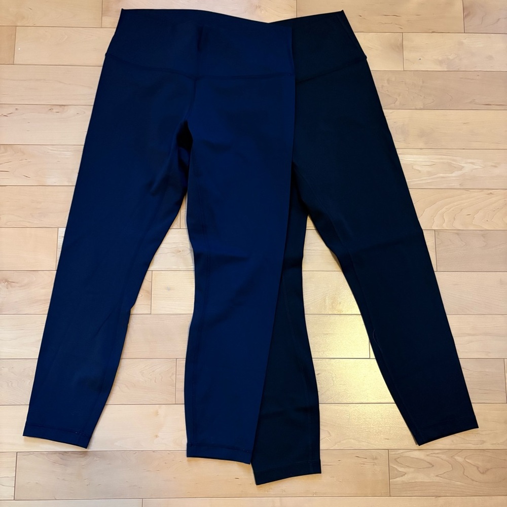 Lot of 2 Lululemon leggings - navy and black